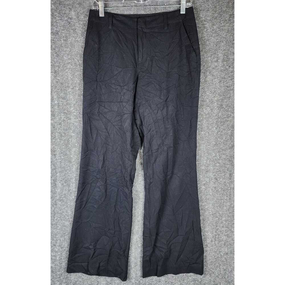 Eddie Bauer Pants Womens 6 Blakely Fit Black Stretch Straight Leg EUC